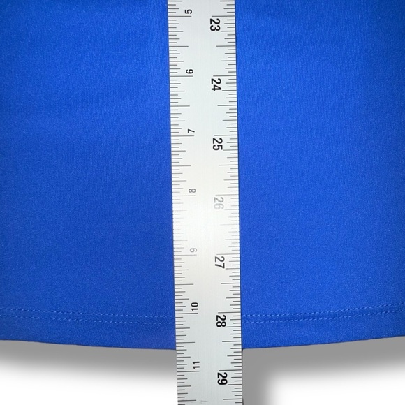 LANE BRYANT LIVI ACTIVE Wicking Mesh Inset Active Tee - 18/20 Blue Marine - Picture 11 of 12